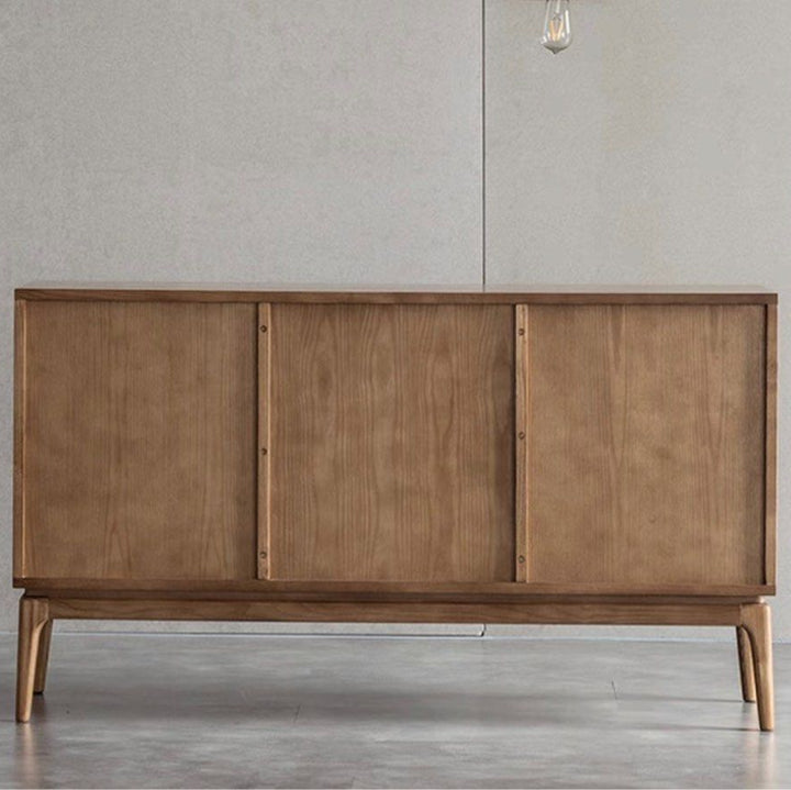 NETO Pine Wood Rattan Sideboard
