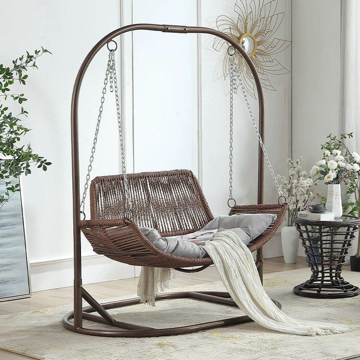 XUAN Farmhouse Rattan Swing Chair