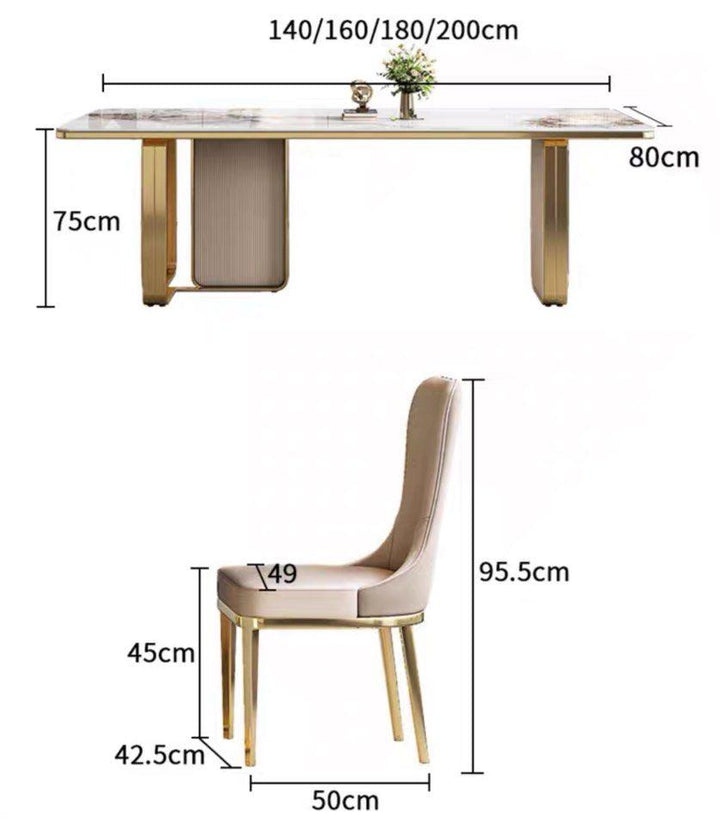 HARRISON Modern Sintered Stone Dining Table