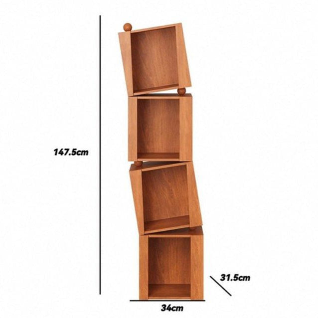 YARIN Modern Solid Wood Bookshelf