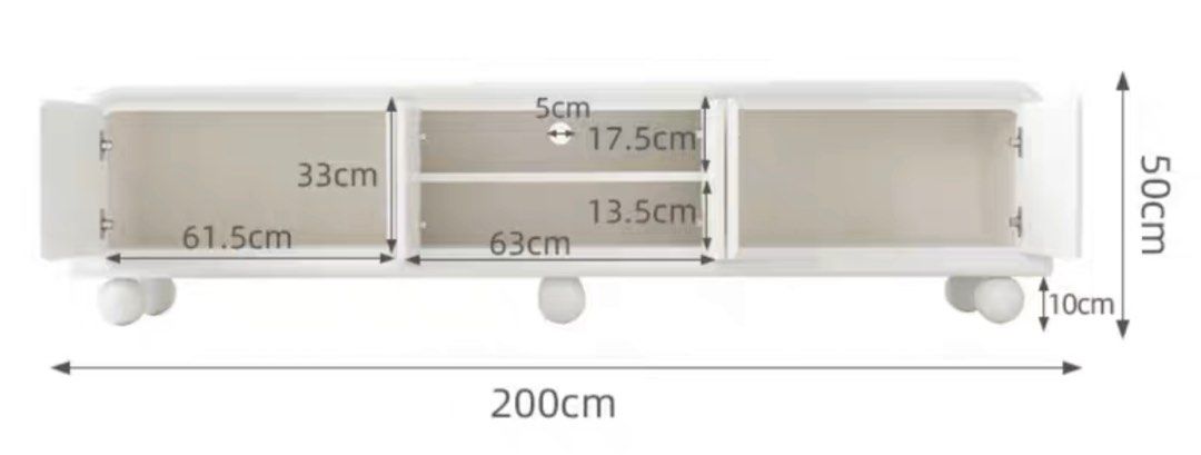 STARROS Modern Tv Console Table