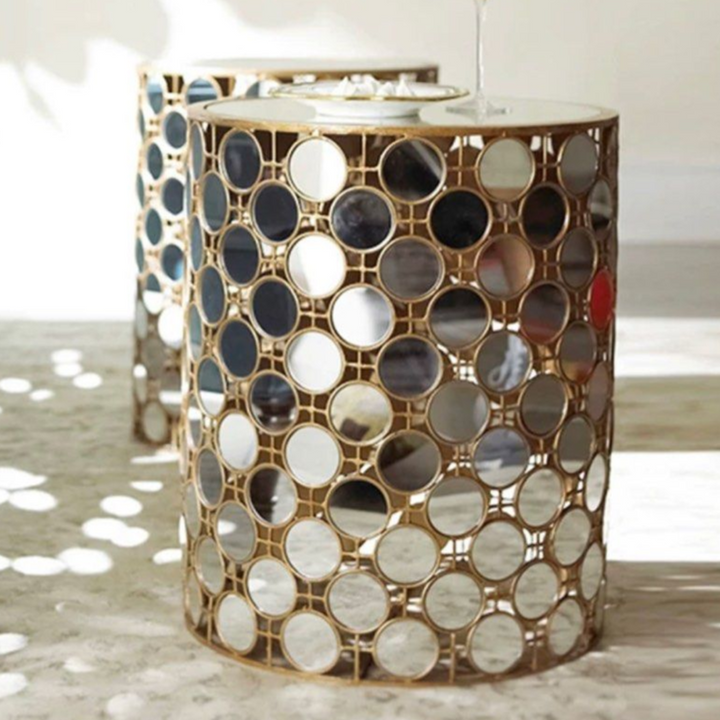ZAMORIN Modern Mirrored Side Table