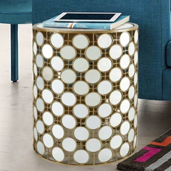 ZAMORIN Modern Mirrored Side Table