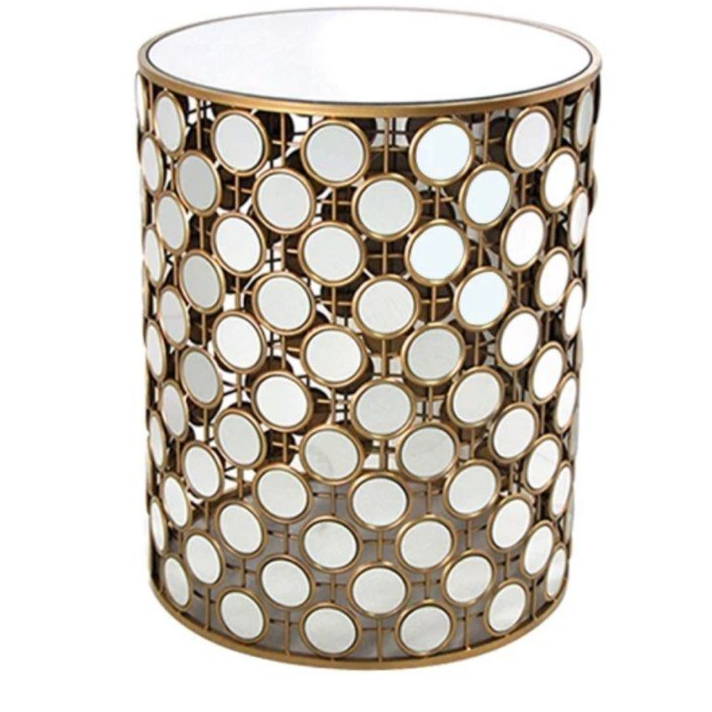 ZAMORIN Modern Mirrored Side Table