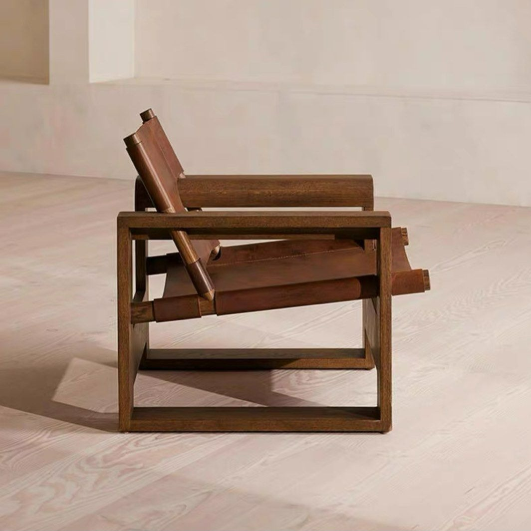 Radical Rustic MICHAEL Rustic Solid Wood Lounge Chair – Radical Homes