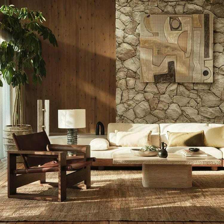Radical Rustic MICHAEL Rustic Solid Wood Lounge Chair – Radical Homes