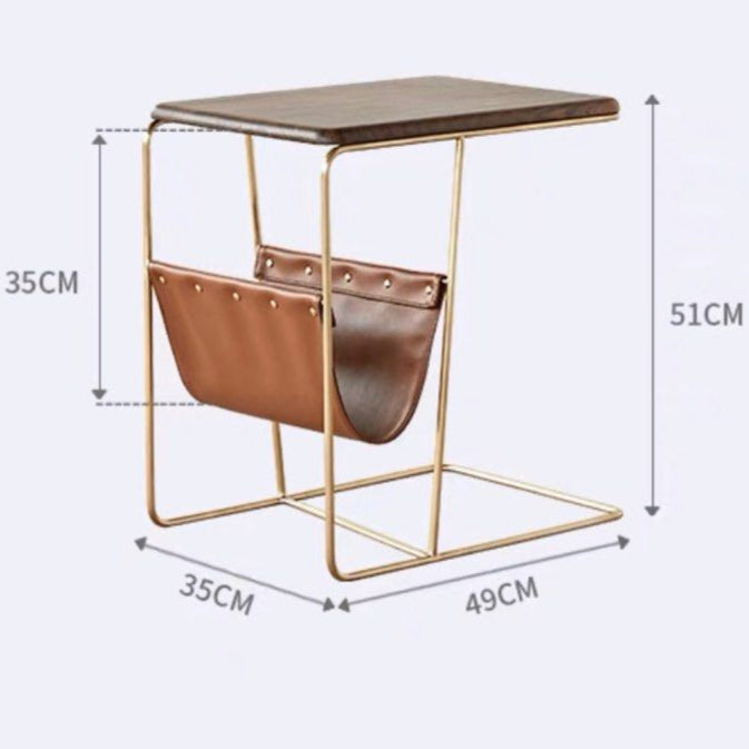 ALLAN Luxury Magazine Holder End Table