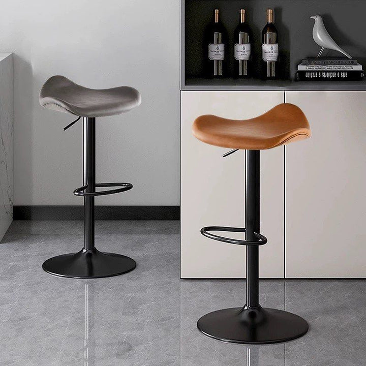ZELIAL Modern Leather Bar Stool