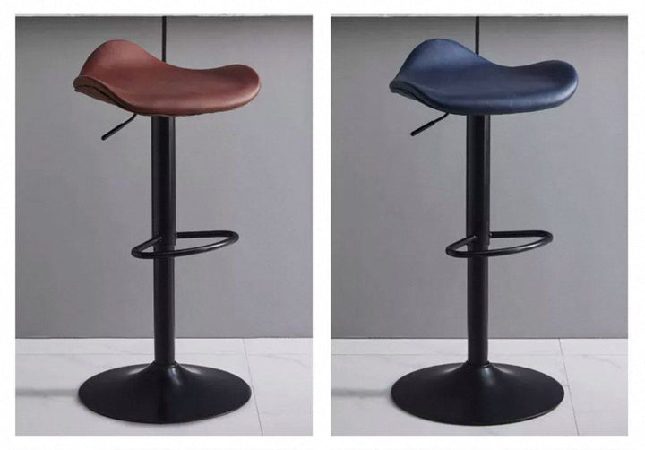 ZELIAL Modern Leather Bar Stool