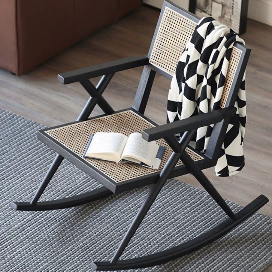 Ratan Racking C HANA Japandi Rattan Rocking Chair – Radical Homes