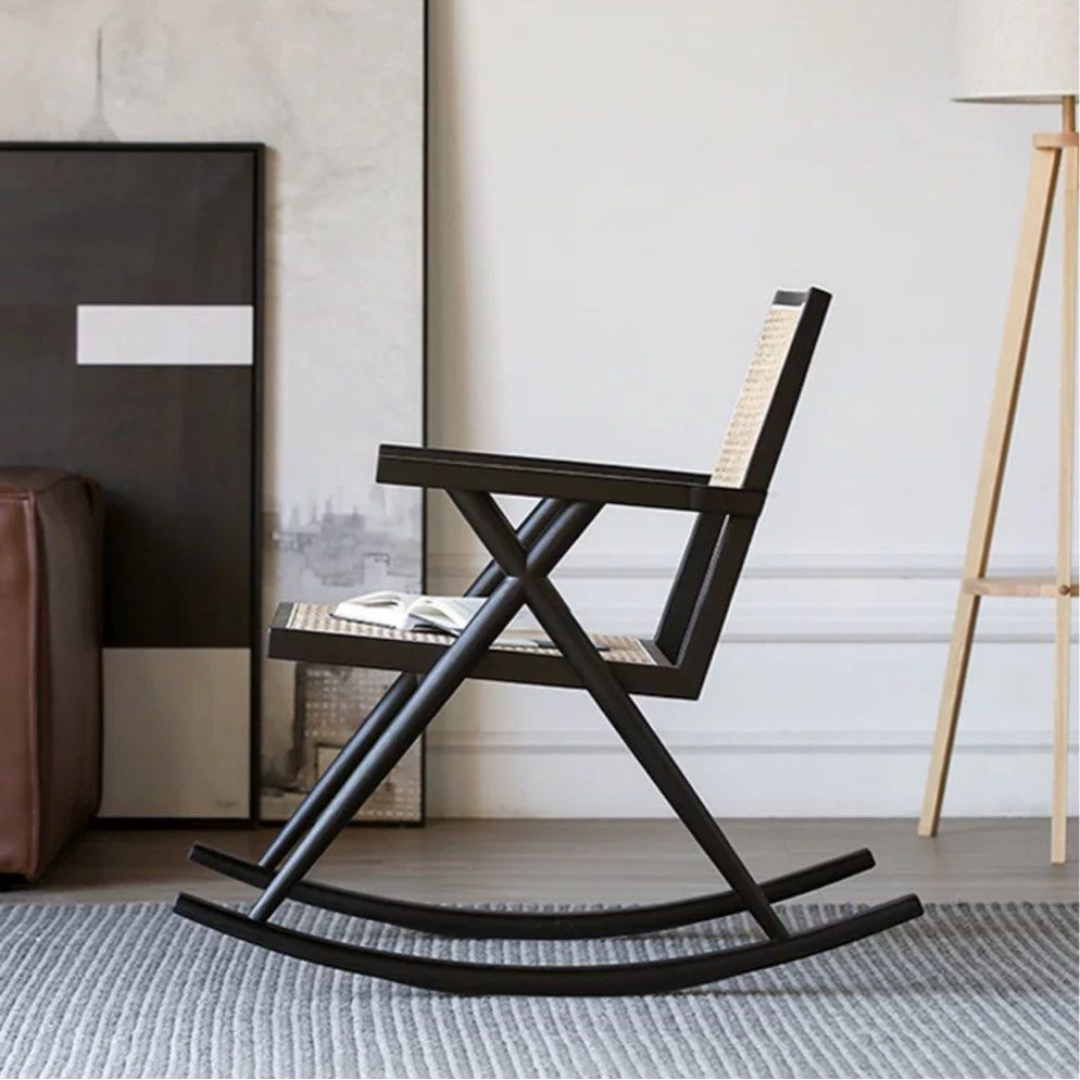 Ratan Racking C HANA Japandi Rattan Rocking Chair – Radical Homes