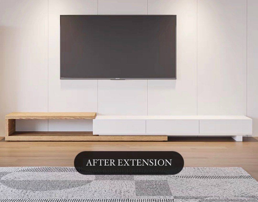 TASLA Modern Extendable TV Console