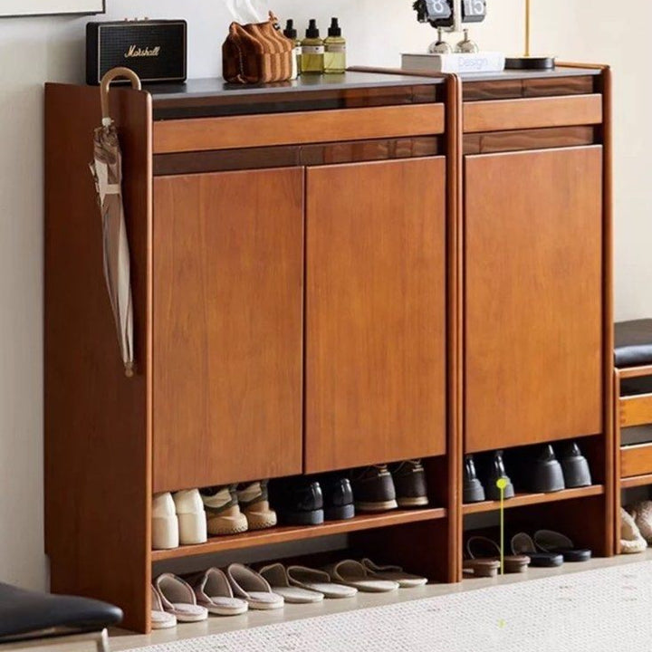 ZOSA Modern Solid Wood Shoe Cabinet