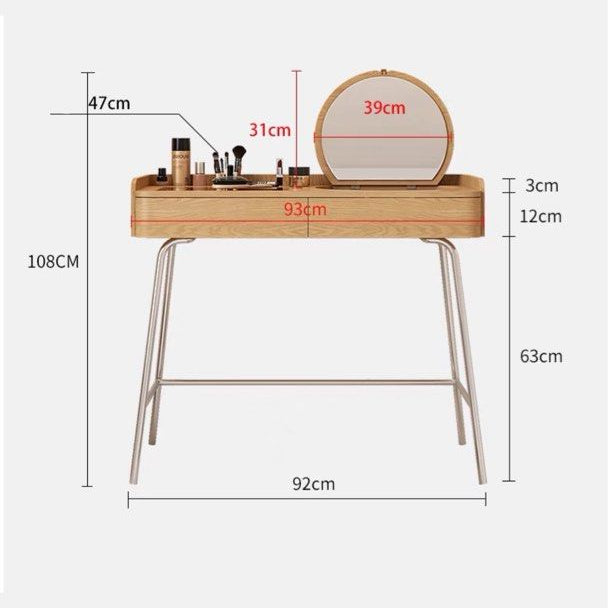 ZYRA Modern Vanity Table Set